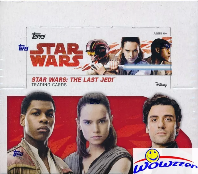 2017 Topps Star Wars: The Last Jedi MASSIVE Sealed 24 Pack Retail Box-144 Cards