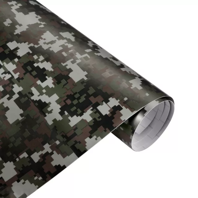 8,19€/m² Camouflage Digital Autofolie 20m x 152cm Luftkanäle Car Wrap #2