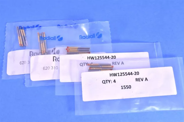 11 Radiall Size 20 Crimp Contact Pins for ARINC 600 Connectors P/N: 620310