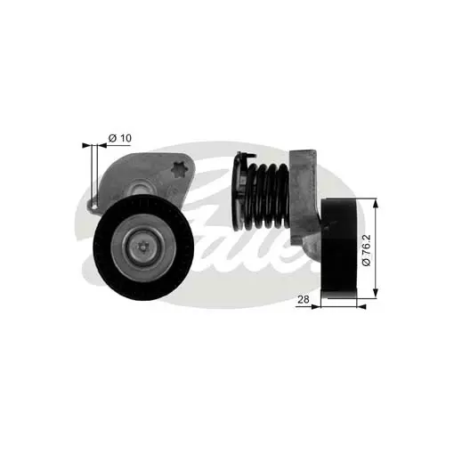 Gates DriveAlign Tensioner Pulley - T38346