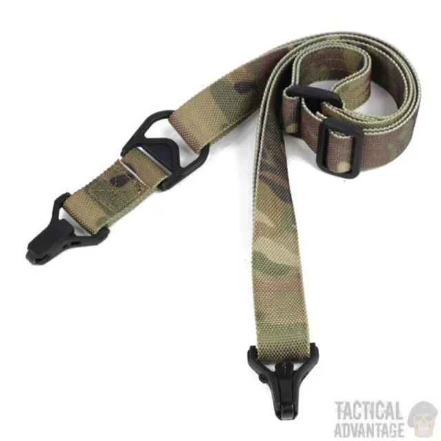 MS3 Style Multicam Airsoft Tactical Rifle Sling Gun Strap 1 / 2 Point One Two CP