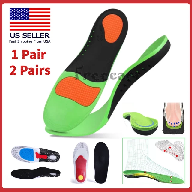 ORTHOTIC FLAT FEET Foot High Arch Gel Heel Support Inserts Shoe In 3D
