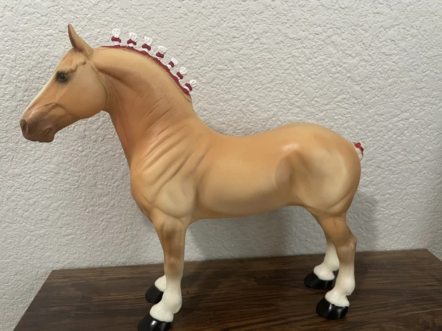 Peter Stone Model Horse. Standing Drafter Palomino Percheron.