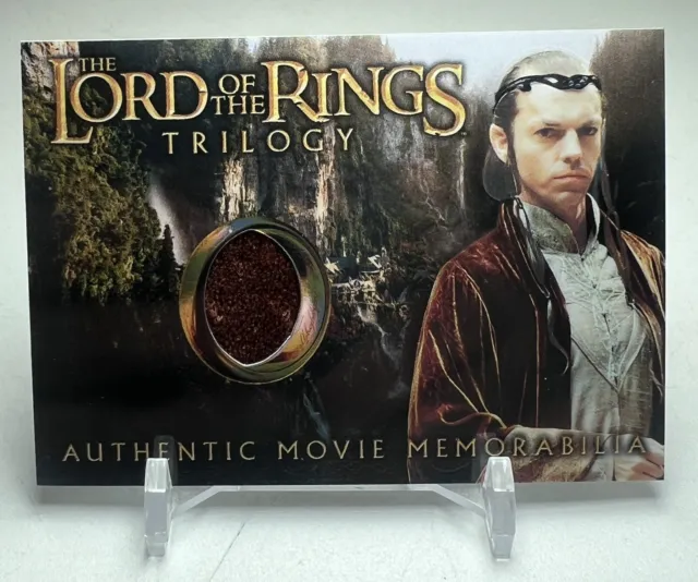 Topps Lord of the Rings Trilogy Memorabilia trading card Elrond's Rivendell Robe