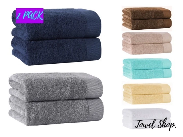 Super Jumbo Bath Sheets | Pack of 2 | Big, Large Size Towels | Size 100 x 200 cm