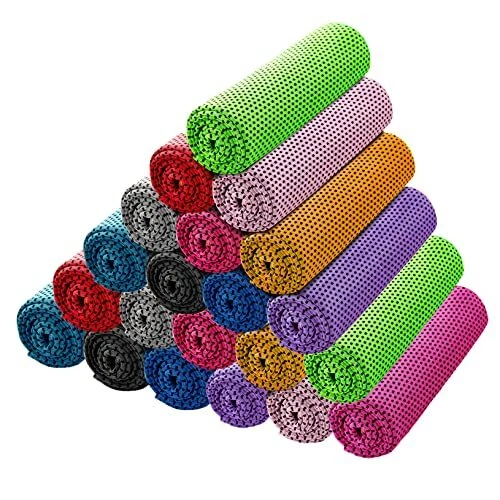 30pcs Cooling Towel Ice Towel Cooling Towels for Neck and Face Microfiber