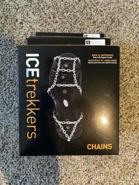 Ice Trekkers Boot Chains Small Size For Grip in the Snow/Ice Brand New