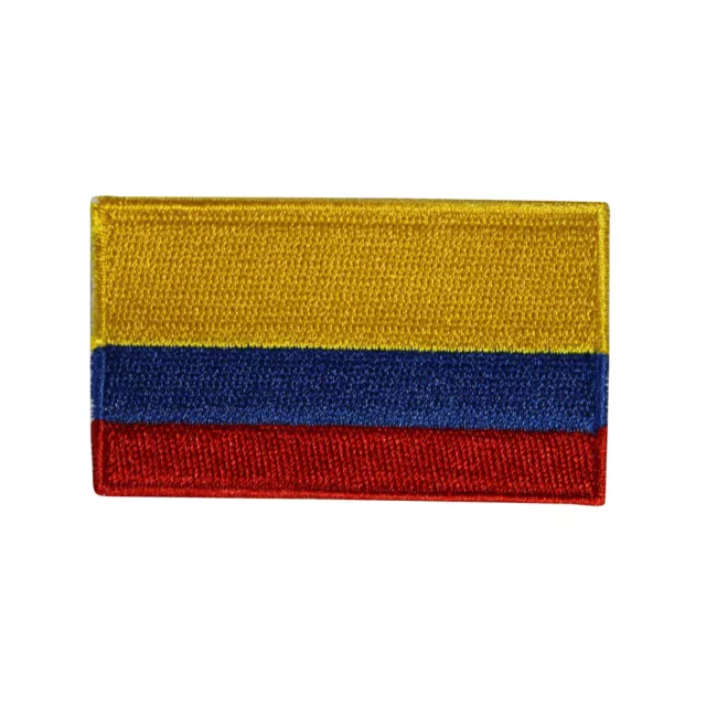 Country Of Colombia Flag Embroidered Iron On Patch - Colombian 163-F