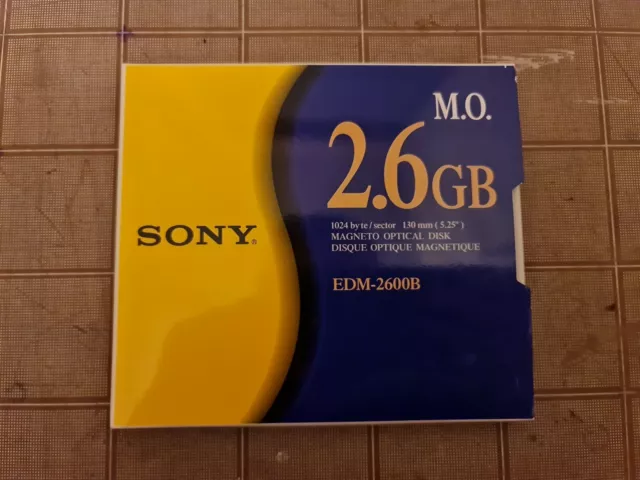 Sony EDM-2600B 2.6GB 512 B/S Magneto Optical Disk