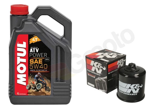 Olio motore Motul ATV Power 4T 5W40 sintetico 4 l + filtro olio K&N