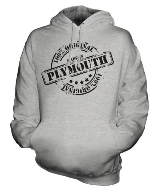 Made In Plymouth Unisex Hoodie Mens Womens Ladies Gift Christmas Birthday 50Th