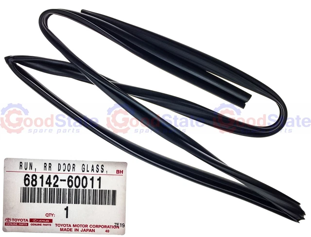 Genuine Toyota LandCruiser 80 Series HZJ LH RH Doors Window Channel Rubber Set