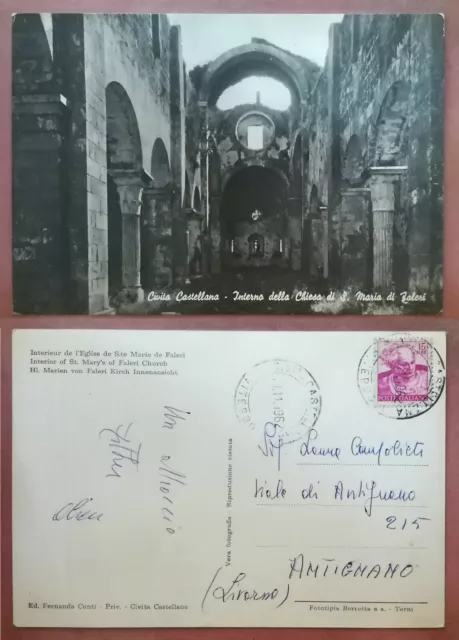 Civita Castellana - Interno Della Chiesa Di S. Maria Di Faleri 1962