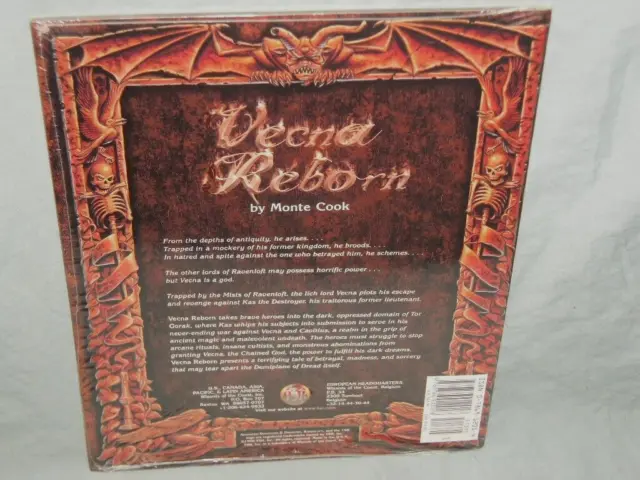 Ad&D Ravenloft Module - Vecna Reborn (Rare 1St Printing Factory Sealed & Mint!!) 3