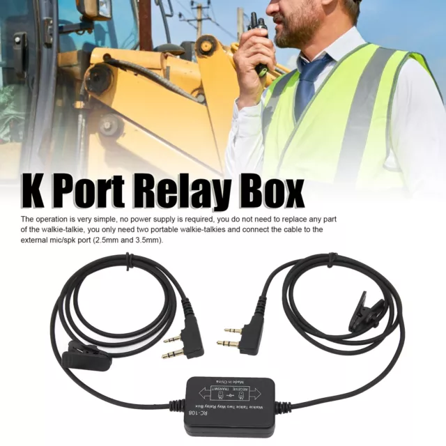 RC-108 Two Way Relay K Port Repeater Box Two Way Handheld Intercom Relay Box