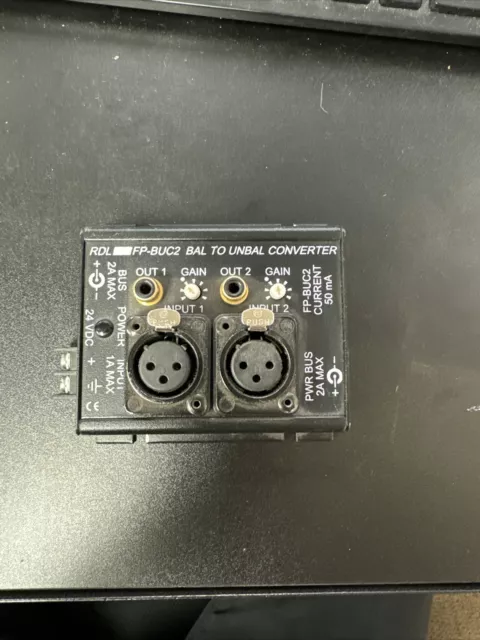 RDL FP-BUC2 2 channel Balanced to Unbalanced Converter