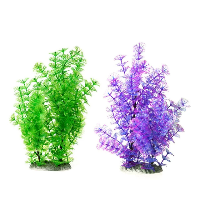 2pcs Pflanzen Decor Grün Pflanzen Aquarium Realistische Pflanzen für Aquarium