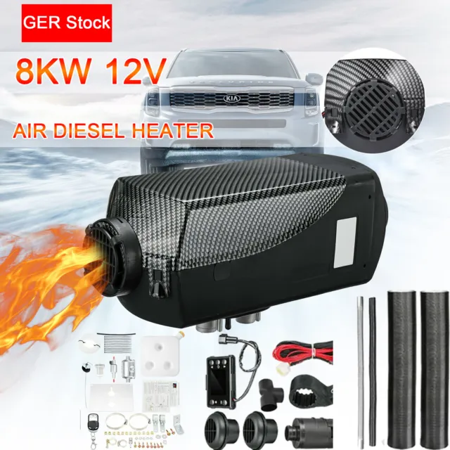 8KW 12V Diesel Heater Auto Heizung Standheizung Luftheizung LCD PKW VAN LKW Boot