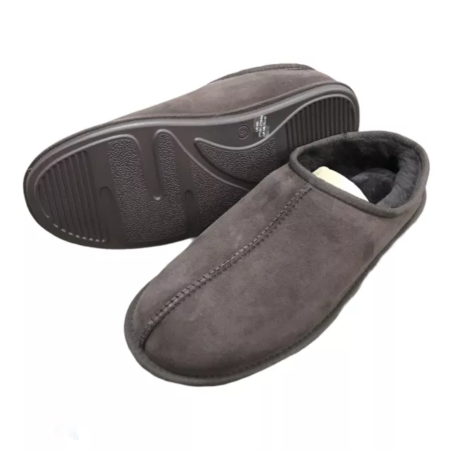 KIRKLAND SIGNATURE MEN S Shearling Genuine Sheepskin Clog Slipper Brown 23.92 PicClick UK