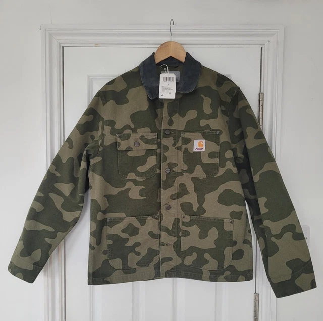 Carhartt wip michigan chore coat dollar green hotsell