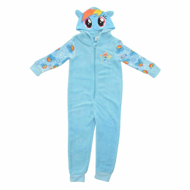 Girls My Little Pony Rainbow Dash All In One Pyjamas Pjs Onepiece 2/3 Years NEW