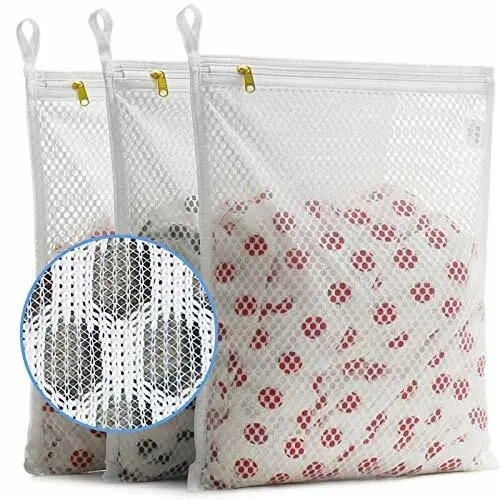 TENRAI Set of 3 Delicates Honeycomb Mesh Laundry Bags with YKK Zipper Hanging...