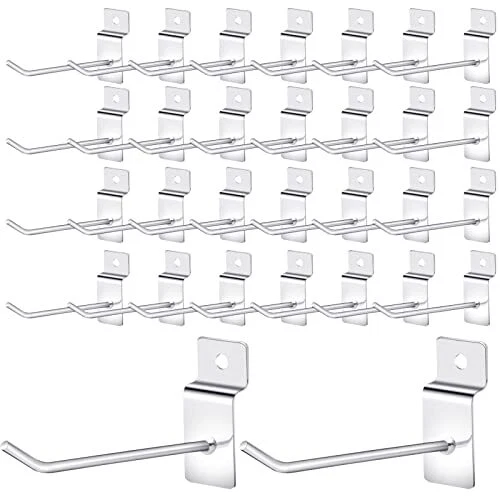 100Pcs 4 Inch Slatwall Hooks Slatwall Accessories Slat Wall Hooks Display Hoo...