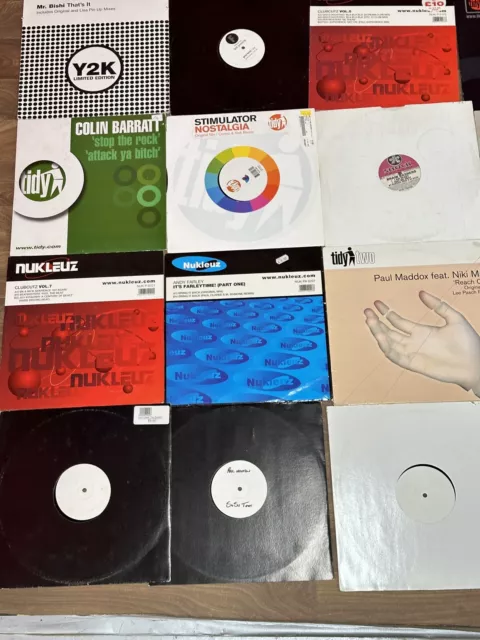 74x DJ Electronic Vinyl Job Lot Bundle 12” Singles & Albums 80s & 90s Records 3