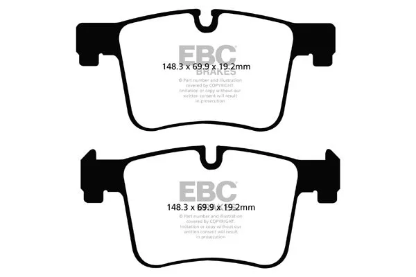 EBC Bremssatz vorne für BMW 420 Cabrio 4er 2.0 TD F33 181 13- 2