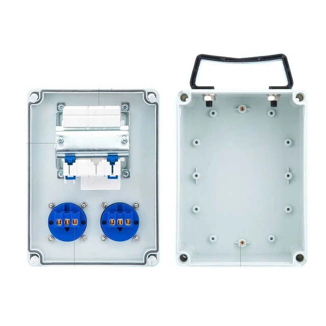 Distributeur d'alimentation mural fiable compatible avec disjoncteurs 16A 250V 2