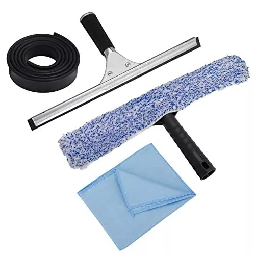 Window Cleaning Kit , 4 Pcs Squeegee Window Cleaner Professional Glass