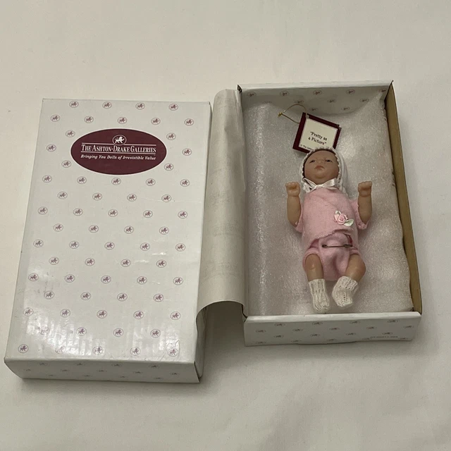 The Ashton-Drake Galleries - "Pretty as a Picture " Handcrafted Mini Vinyl Doll