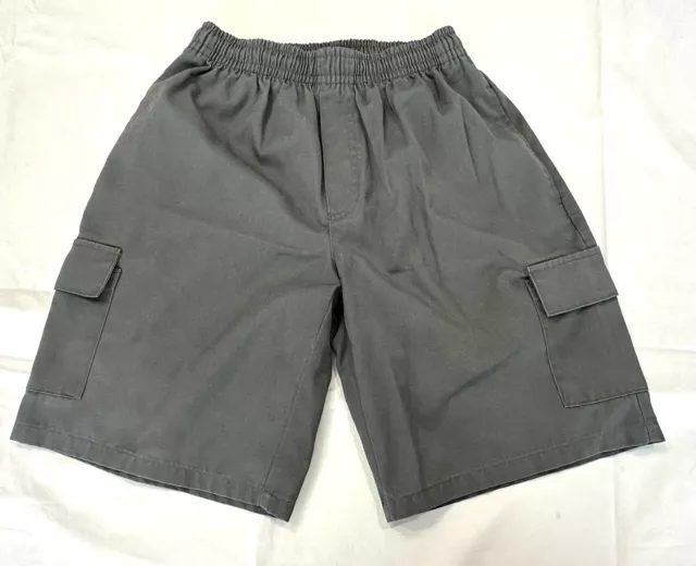 Grey Cargo Half Pants Kids Size 10 Stubbies Drawstring