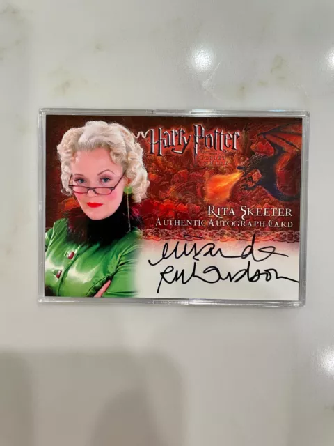 Harry Potter - Goblet of Fire - Rita Skeeter/Miranda Richardson Autograph Card!