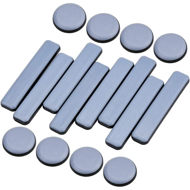 16 Pcs Furniture Glides Sliders Self-Adhesive Furniture Glides Set Rou J9R7