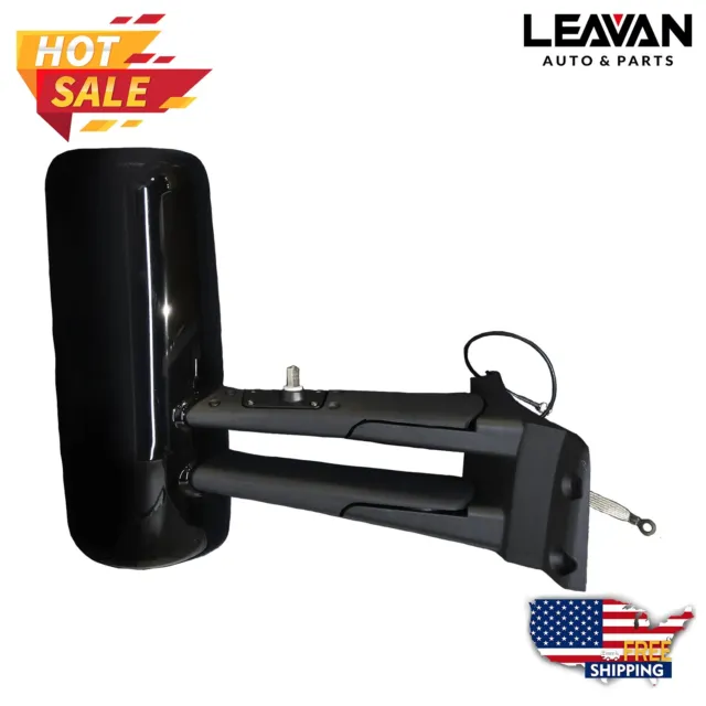 BLACK DOOR MIRROR Power Heated w/Arm For 2013-19 Kenworth T680 T880 Driver  Side $246.99 - PicClick