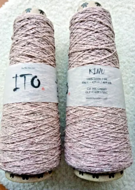 Wollpaket - Kinu von ITO - Farbe 356 Cream - 100 % Seide
