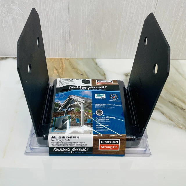 SIMPSON STRONGTIE APVB66R Outdoor Accents Rough Sawn 6x6 Adjustable