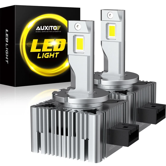 D1S D1R LED Headlight Bulbs 120W 6000K Super White HID Xenon Conversion ...