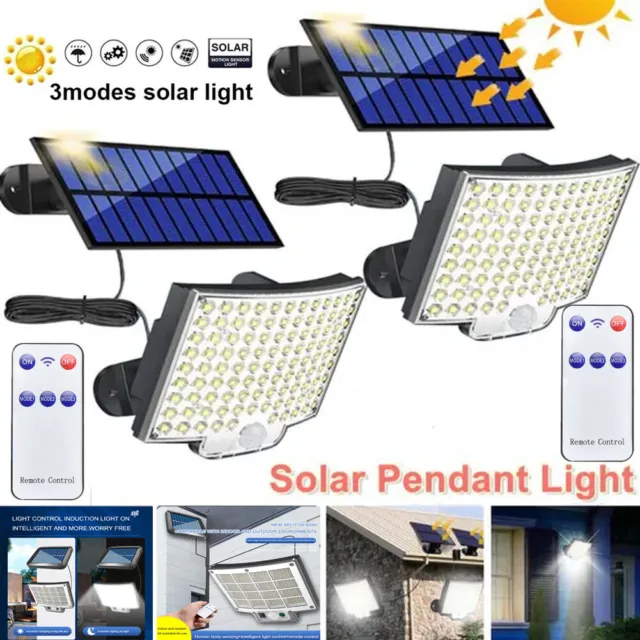 LED Solar Power PIR Bewegungssensor Wandleuchte Outdoor Garten Sicherheitslampe