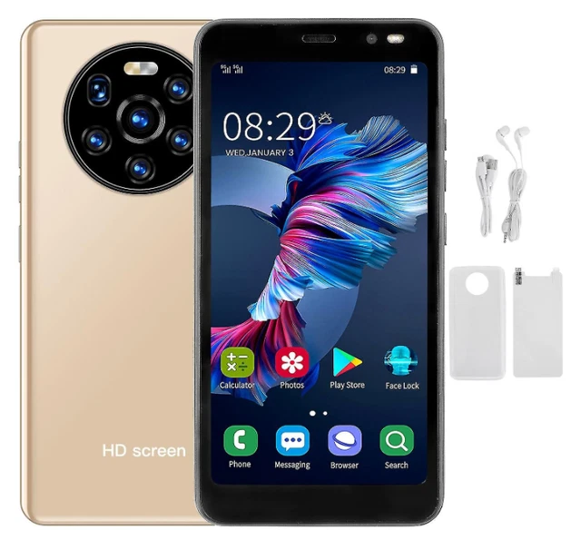 NEW Landvo Mate40 Pro 512+4 Memory Gold Mobile Phone W/ Cover & Earphone RRP$150 NEW Landvo Mate40 Pro 512+4 Memory Gold Mobile Phone W/ Cover & Earphone RRP$150