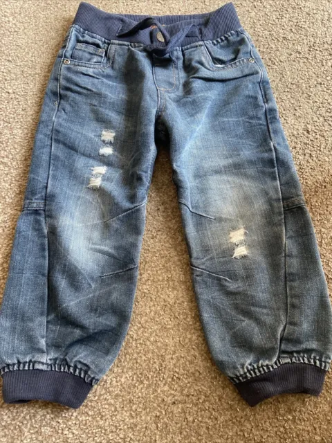 BOYS-TODDLER-JEANS-AGE 2-3 YEARS-98cm-BLUE-ADJUSTABLE WAIST-PRIMARK