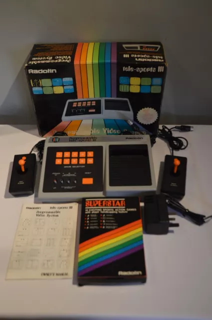 Vintage Radofin Programmable Tele-Sports III Video Game System 1978, Working