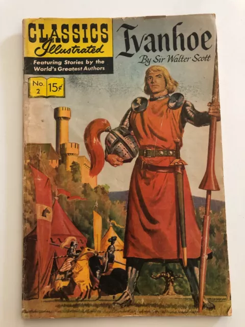 CLASSICS ILLUSTRATED #2 GD-VG HRN 149  (IVANHOE) No Publication Date. See pics