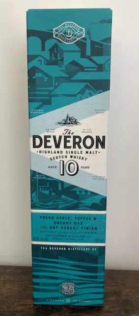 The Deveron 10 Years Highland Single Malt Scotch Empty Whisky Bottle & Box 70cl