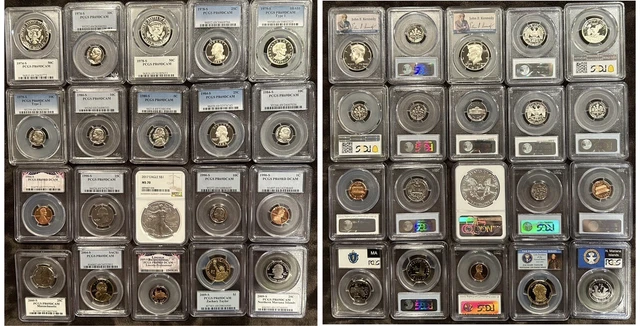 20 Certified Coins As Shown: 19 PCGS Proof 69DCAM / 1 NGC MS70 Silver Eagle #4