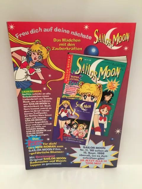 Sailor Moon Magazin Comic Heft Nr. 10 / 98 mit allen Extras / Beilagen 2