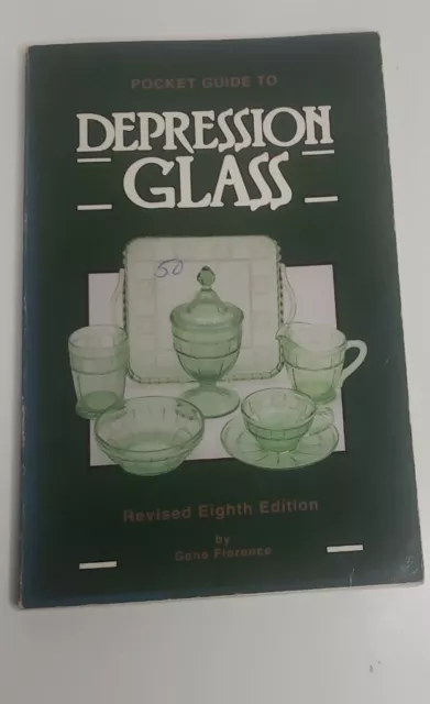 1993 Pocket Guide To Depression Glass By Gene Florence - Revised 8th Edition