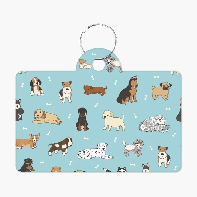 Dogs Pet Tag - Dog Breed Pet Tag - Graphic Pet Tag