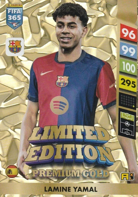 LAMINE YAMAL - Carte Foot Panini Limited Edition - Fifa 365 2025